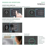 thumbnail of ARREGUI BLUE 650100B Cofre com código, fácil de utilizar, cofre eletrónico com teclado para casa, 17 x 23 x 17 x 17 cm, 3 L, Branco