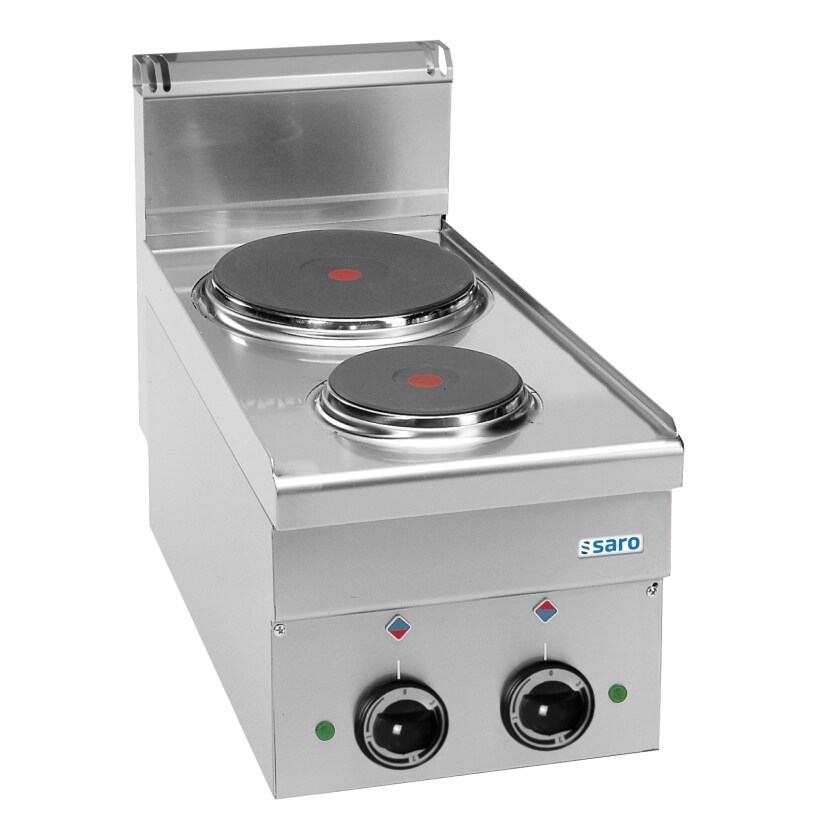 SARO elektrische kookplaat, 2 kookzones, aanrechtmodel, 600 Line, E26