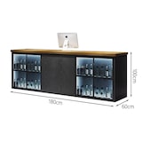 thumbnail of Theke Empfangstresen Rezeption Industriedesign Kassentisch Restaurant-Theke Empfangstheke Bar-Theke 180*60*100cm