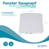 thumbnail of Fenster Saugnapf Power Bank Solar - Ladegerät Flugzeug & Auto 1800mAh  1 Stück