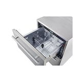 thumbnail of FrigeluX Réfrigérateur table top 136L extérieur encastrable sous plan, 2 tiroirs, Inox RE2T136A