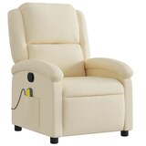 thumbnail of vidaXL Massagesessel Creme Stoff