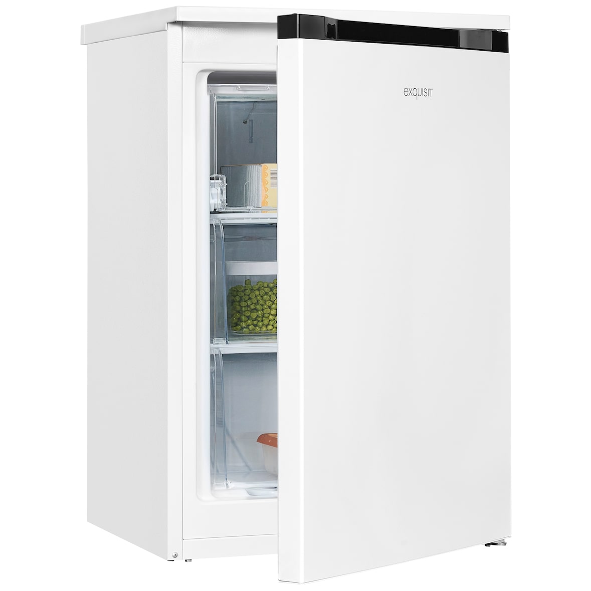 Exquisit Gefrierschrank GS81-051C weiss | Kleiner Gefrierschrank 85 L Volumen | Türanschlag wechselbar | Tiefkühlschrank klein