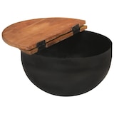 thumbnail of vidaXL 2-tlg. Couchtisch-Set Schwarz Altholz Massiv