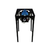 thumbnail of 1-pits gasfornuis Barbecue grill 4,5kW 2in1 Gietijzeren brander + 40×40cm gietijzeren grillplaat 3 verstelbare hoogtes Piezo INTEC