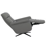 thumbnail of Relaxsessel HWC-L10, TV-Sessel Liegesessel, Liegefunktion drehbar, elektrisch verstellbar Voll-Leder ~ grau