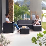 thumbnail of SHAF - Set de Muebles de Jardín y Terraza Manhattan Color Grafito Sofá 3 Plazas, 2 Sillones, 1 Puf y Mesa de Centro