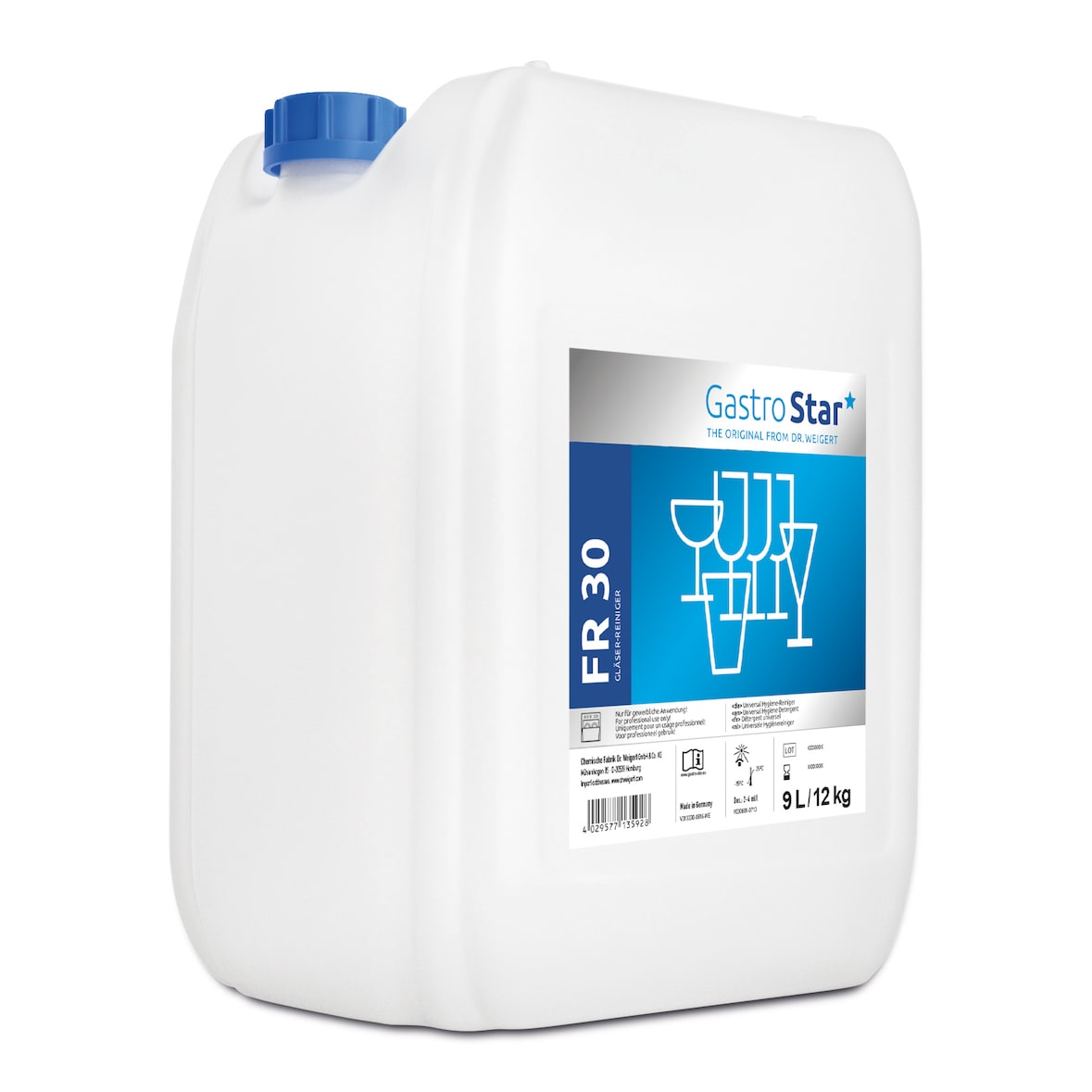 Dr. Weigert Gastro Star FR 30 Gläser Reiniger, 12 kg