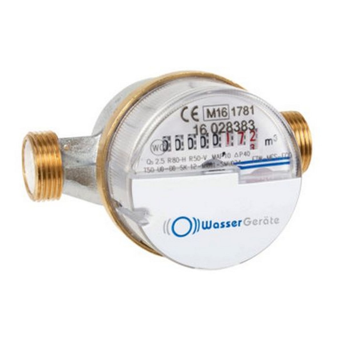 Wohnungswasserzähler Eco Qn 1,5 - 1/2" x 110 mm - warm Eichung 2025