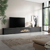 thumbnail of TV-Meubel, Lowboard, Woonkamer, Eetkamer, 368x35x45cm, Elektrische haard XXL, Moderne stijl, Zwart _ 514_1161