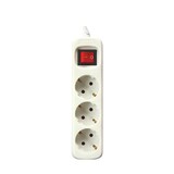thumbnail of Regleta Enchufe con 3 Tomas con Interruptor, Blanco, 3 Enchufes, Cable de 1,5 Metros, Protección Infantil, Toma Tierra, con protección sobretensiones