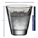 thumbnail of Leonardo Trinkglas Optic, Becher, Wasserglas, Kalk-Natron Glas, grau, 215 ml, 025893