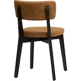 thumbnail of METRO PROFESSIONAL Chaise de restaurant rembourrée Alisora, lot de 2, bois de hêtre/simili cuir, brun cognac/wenge