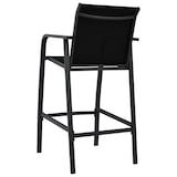 thumbnail of vidaXL Tuinbarstoelen 4 st textileen zwart