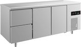 thumbnail of Gastro Edelstahl Kühltisch 2 Türen 2 Schubladen(links) 1865x700x850mm -2/+8°C 474L
