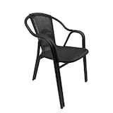 thumbnail of Cadeira de alumínio preto Rattan preto