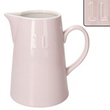 thumbnail of Krug Emilia Rosa 1L Steingut rosa-creme Milchkanne mit Henkel Saftkaraffe Wasser