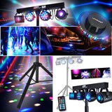 thumbnail of Pack Sono DJ Ampli 4000W, MEGA ENCEINTES 4x38cm de 2x2000W, Table de Mixage Bluetooth, ECLAIRAGE 8 Lumières LED, CLUB BAR FETES