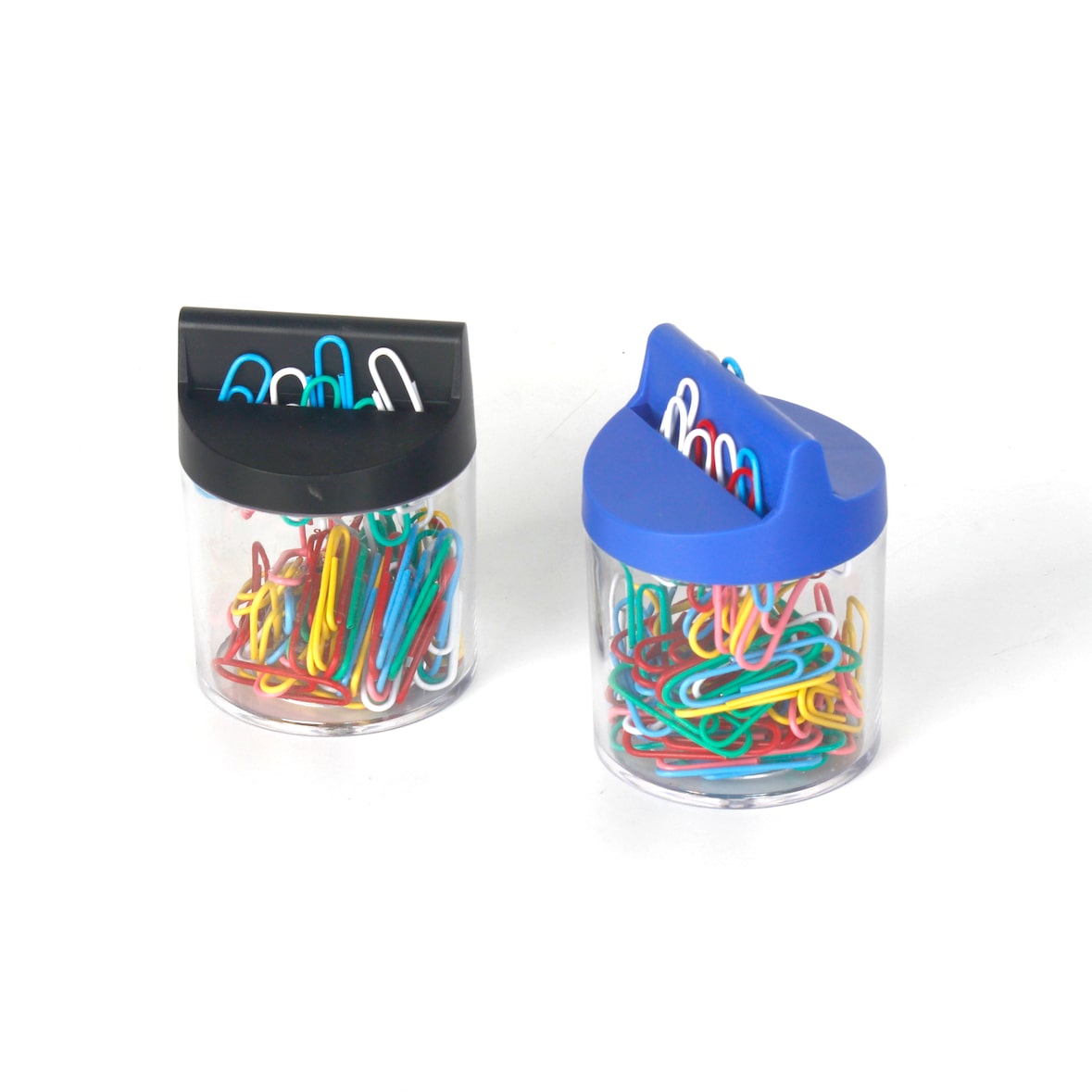 SIGMA Clips, metal, 50 mm, dispensador incluido, colores surtidos, 80 unidades
