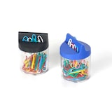 thumbnail of SIGMA Clips, metal, 50 mm, dispensador incluido, colores surtidos, 80 unidades