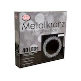 thumbnail of LED Hängekranz / Tischdekoration Metall Ø30cm kaltweiß