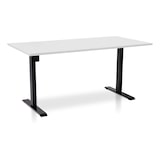 thumbnail of Zit-sta bureau elektrisch verstelbaar - MRC EASY 140 x 80 cm | frame zwart – blad wit