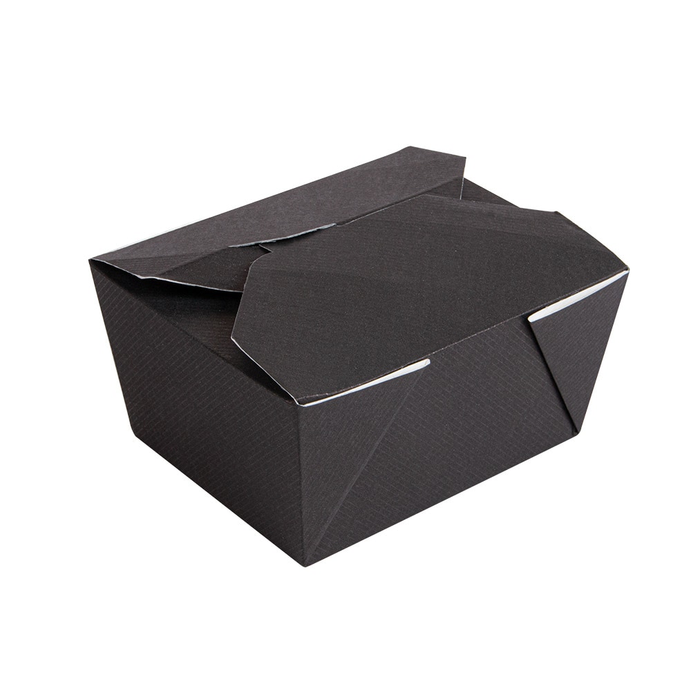 Cajas Americanas Microondables 'Thepack' 780 Ml 230 + 12Pp G/M2 11,3X9X6,3 Cm Negro Cartón Ondulado Nano-Micro (500 Unidades)