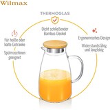 thumbnail of Wilmax Borosilikat Glas Krug mit Bambusdeckel, 1900ml