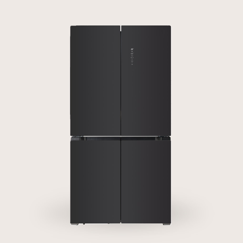 EVVO Frigorífico 4 puertas F100 Glass, Motor Inverter, Total No Frost, 321l + 169l