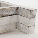 thumbnail of Prateleira para plantas T275, caixa para plantas com suporte para flores, 65x108x15cm, madeira de aspeto gasto vintage ~ branco