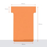 thumbnail of NOBO Etui de 500 fiches T en carton, 170 g/m2, indice 2, orange