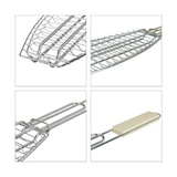 thumbnail of Parrilla para asar pescado en barbacoa 71x14cm parrillera individual