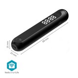 thumbnail of Nedis SmartLife Springseil - Bluetooth - Dualer Hall-Sensor - LED - PVC - 3.00 m - Akku-Bälle / Beutel mit Kordelzug - Schwarz