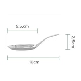 thumbnail of MONOUSO - Cucchiaino Plastica per Salsa Argento 10 cm (50 Pezzi)