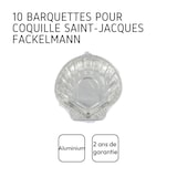 thumbnail of 10er-Set Alu-Muschelschalen 12,5 cm Fackelmann