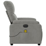 thumbnail of vidaXL Massagesessel Elektrisch Hellgrau Mikrofasergewebe