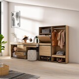thumbnail of Schuhschrank, Platzsparender Schrank, 297x35x145 cm, Schlafzimmer, Offener Schrank, Kommode, Schminktisch, Modern Style, Eiche _458_30