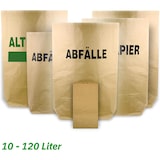 thumbnail of Hypafol Bio Papier Müllbeutel | abbaubare Biomüllbeutel | ohne Plastik | 2-lagig, Tüten mit 50 L Fassungsvermögen | 450x600+200 mm, 50 Stück