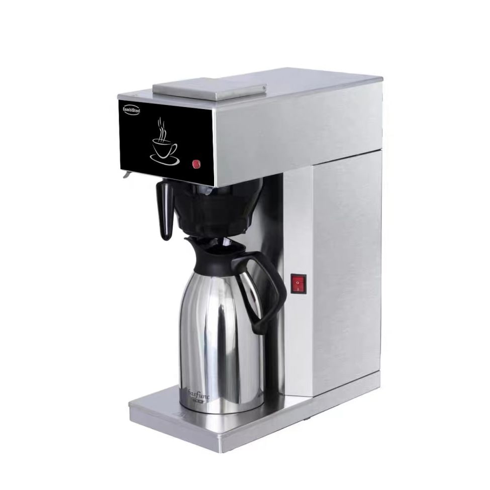 Combisteel Kaffeemaschine mit 1,8L/5min und Isolierkanne 2 Liter aus Edelstahl