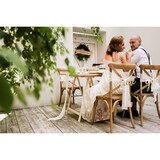 thumbnail of 15cm Tischläufer Spitze 9m Vintage Tischband Breites Blumen Spitzenband zum Nähen Dekorieren Basteln Tischdeko Stuhldeko Hochzeitsdeko Hochzeit Weiß