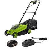 thumbnail of Tondeuse sans fil 20V + Batterie lithium 4Ah Largeur de coupe 320mm Bac 30L + Chargeur 20V VITO