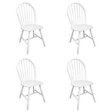 thumbnail of Chaises à manger lot de 4 blanc bois d'hévéa solide Modèle Altéa Design