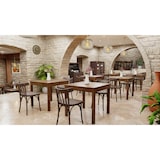 thumbnail of METRO PROFESSIONAL Mesa de restaurante Aldea, madera de abedul, 80 x 80 cm, marrón