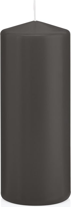 Stumpenkerzen Grau Ø 58 x 120 mm, 16 Stück