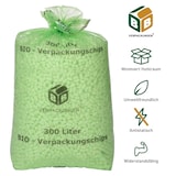 thumbnail of 1 x Helle Bio-Verpackungschips 300 Liter "BIG" Füllmaterial Versandchips Verpackungsmaterial Versandmaterial Polsterchips Polster BB-Verpackungen