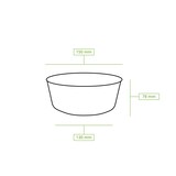 thumbnail of BIOZOYG Salatschale 50 Stück 800 ml braun Suppenschalen Einwegschalen Einweggeschirr Deli Container Bowl to go Kartonschale Einweg Suppenbehälter