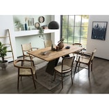 thumbnail of SIT Möbel tafel 220x100 cm | blad wild eiken 40 mm naturel | metalen onderstel zwart | B 220 x D 100 x H 75,4 cm