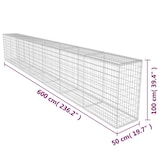 thumbnail of Muro de gaviones con cubierta acero galvanizado 600x50x100 cm