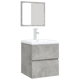 thumbnail of Helloshop26 - Badezimmer-Waschtisch mit Waschbecken und Spiegel Betongrau 02_0006644