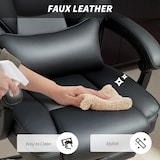 thumbnail of HOMCOM Sedia Ufficio con Poggiapiedi, Poggiatesta e Supporto Lombare